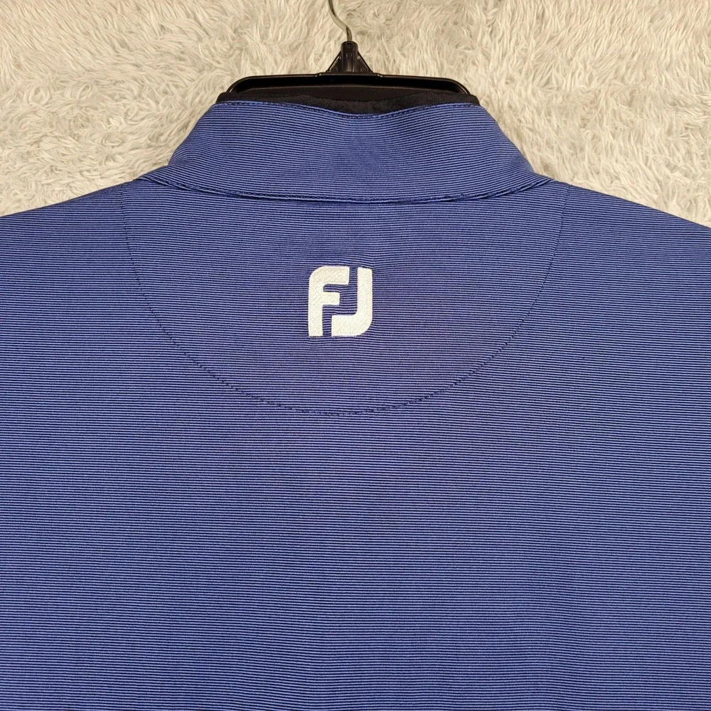 FootJoy Quarter Zip Pullover Mens Large Blue Firestone Country Club Golf‎
